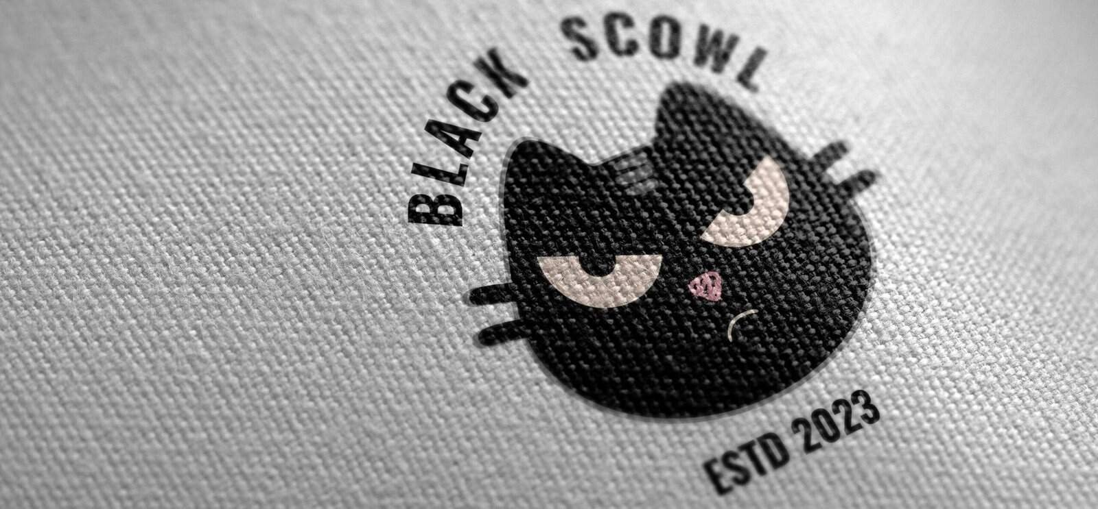 black-scolw-cynical-cat-logo