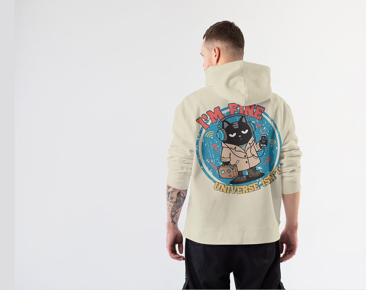 blackscowl hoodie model in funny design