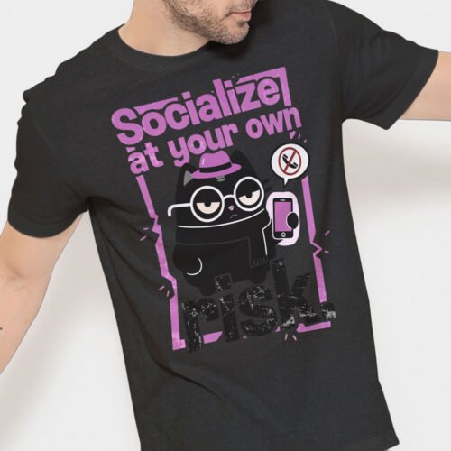 Man with dreadlocks wearing the White t-shirt, a clear warning to stay away and let them be.