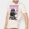 Socialize At Your Own Risk Introvert Cat T-Shirt unisex| Black Scowl