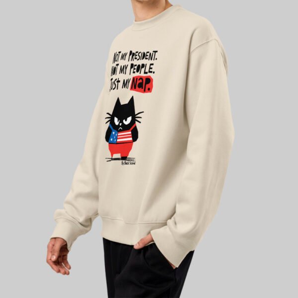 "Just My Nap" Heavyweight Oversize Sweatshirt | Black Scowl