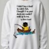 "Didn't Buy A Boat" Heavyweight Oversize Sweatshirt | Black Scowl