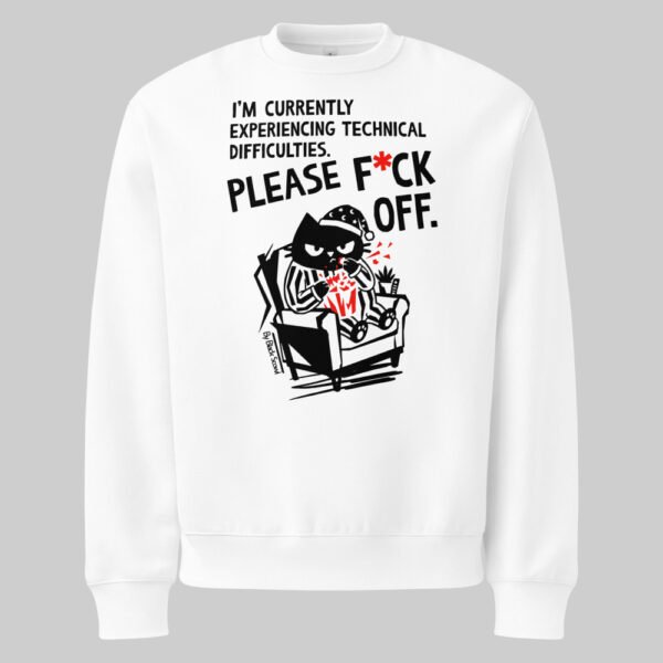 "Technical Difficulties" Heavyweight Oversize Sweatshirt | Black Scowl
