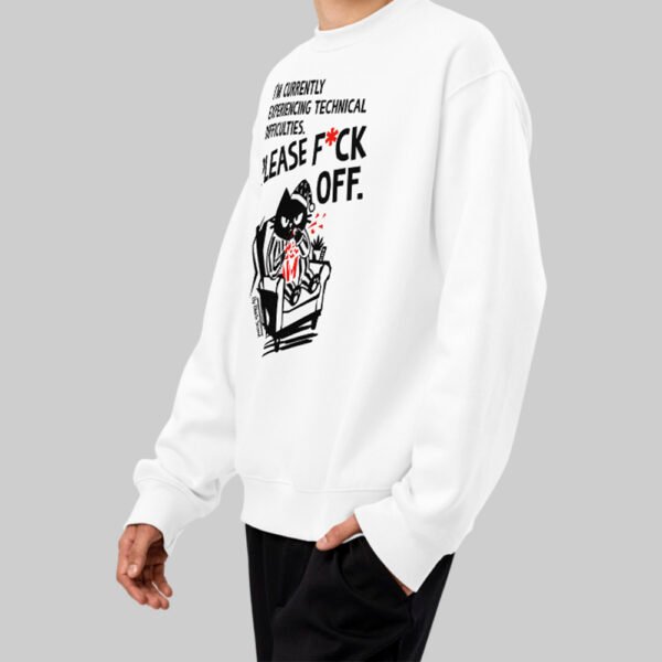 "Technical Difficulties" Heavyweight Oversize Sweatshirt | Black Scowl