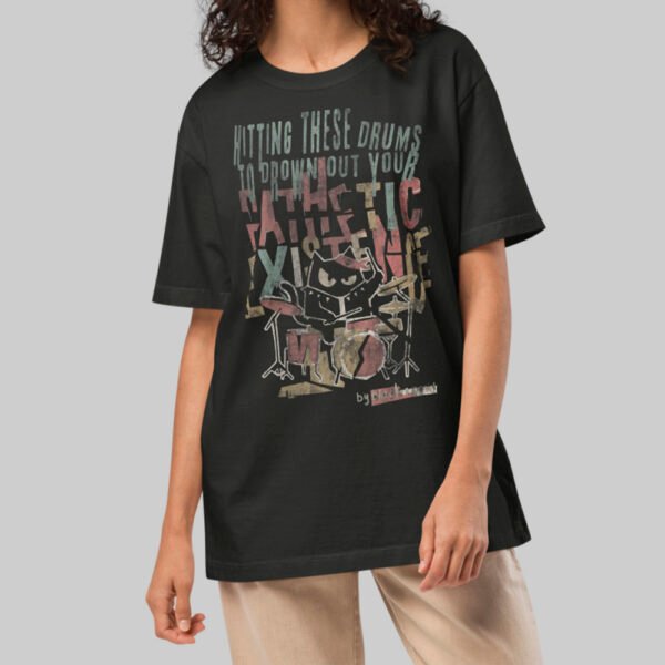 Pathetic Existence – Black Heavyweight Oversized T-Shirt