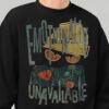 Emotionally Unavailable – Black Heavyweight Crewneck Oversized Sweatshirt