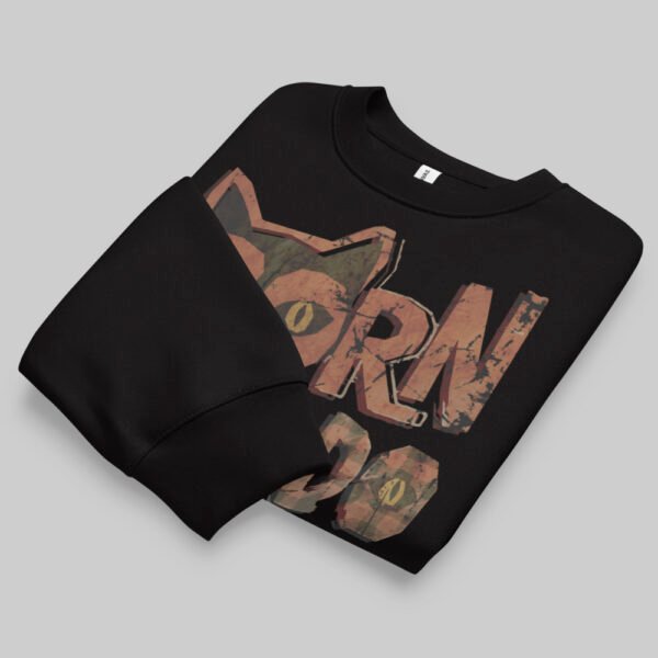 Born to Do Nothing – Black Heavyweight Crewneck Oversized Sweatshirt