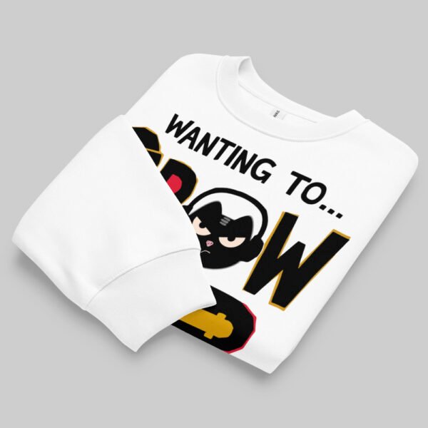 Major Screw-Up Oversized White Streetwear Sweatshirt