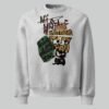 Black Scowl "Devouring You" Oversized Streetwear Sweatshirt - Light Gray