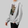 Black Scowl "Devouring You" Oversized Streetwear Sweatshirt - Light Gray