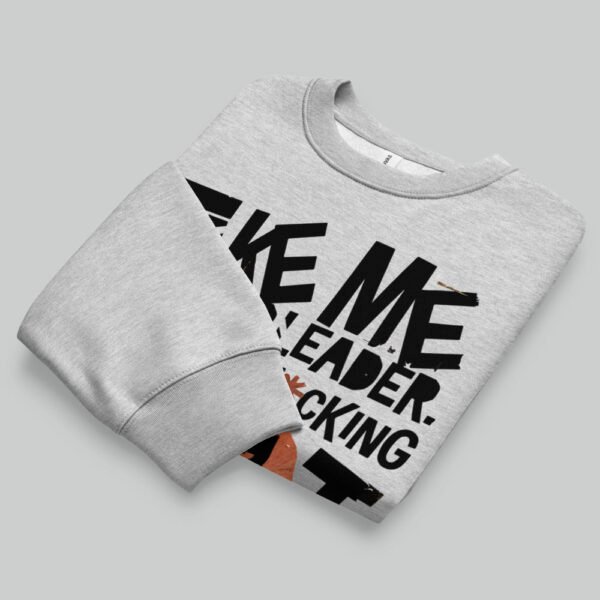 black-scowl-minimalist-streetwear-grey-pullover-folded-flat-lay "Take Me To Your Leader" Light Grey Oversized Sweatshirt – Black Scowl