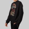 Running on Nothing – Black Heavyweight Crewneck Oversized Sweatshirt