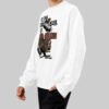 black-scowl-white-sweatshirt-modern-fashion-side-angle Black Scowl "Anti-Stupid" Heavyweight Oversize Crewneck
