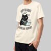 Zoom Fatigue Heavyweight Oversized T-Shirt - Vintage White | Black Scowl