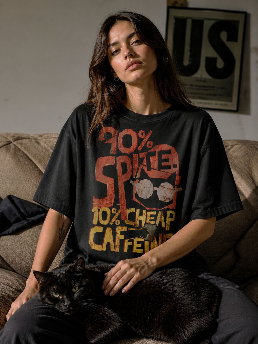 blackscowl sweatshirt model in funny design