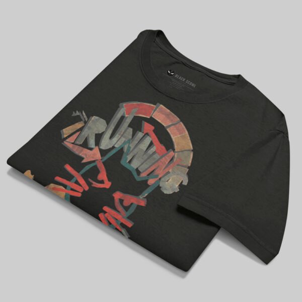 Running on Nothing – Black Heavyweight Oversized T-Shirt